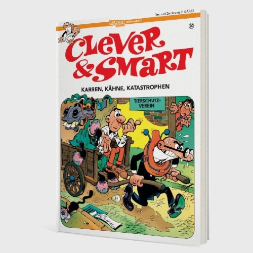 Buchcover und Innenansicht für das Buch: Mortadelo y Filemon: Los cacharros majaretas