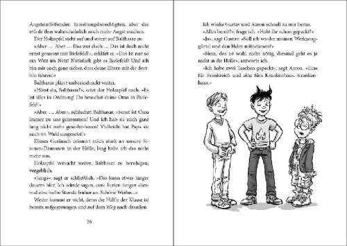 Buchcover und Innenansicht für das Buch: Luzifer junior (Band 4) - Der Teufel ist los