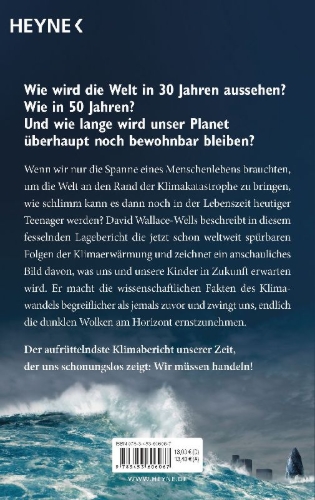 Buchcover und Innenansicht für das Buch: Die unbewohnbare Erde