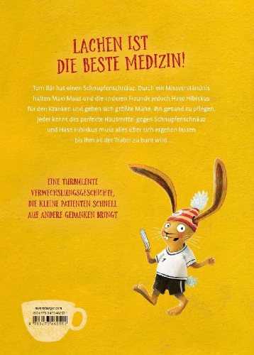 Buchcover und Innenansicht für das Buch: Hase Hibiskus und der Schnupfenschnäuz