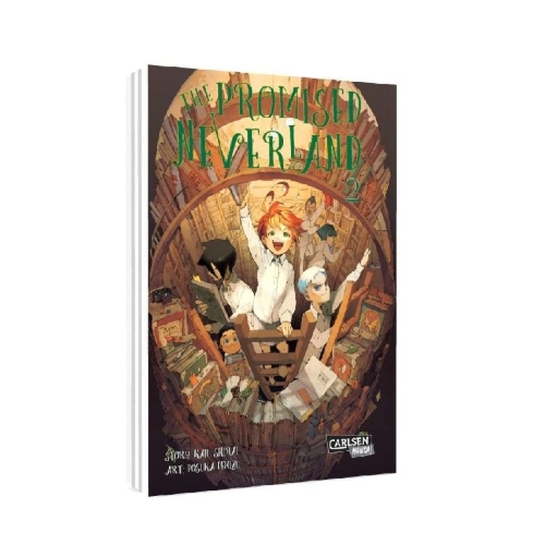 Buchcover und Innenansicht für das Buch: Yakusoku no Neverland