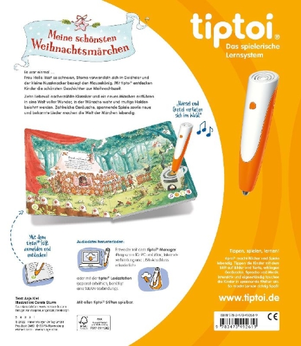 Buchcover und Innenansicht für das Buch: tiptoi® Meine schönsten Weihnachtsmärchen