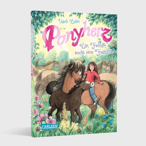 Buchcover und Innenansicht für das Buch: Ponyherz 24: Ein Fohlen sucht eine Familie