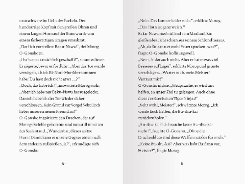 Buchcover und Innenansicht für das Buch: Dragon Ninjas, Band 5 - Der Drache der Schatten