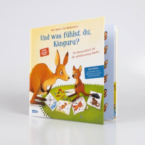 Buchcover und Innenansicht für das Buch: Und was fühlst du, Känguru?