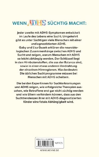 Buchcover und Innenansicht für das Buch: Suchtrisiko ADHS - Wenn das Gehirn nicht anders kann