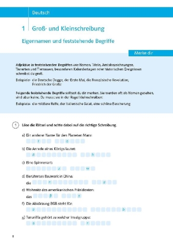 Buchcover und Innenansicht für das Buch: Klett Sicher durch die 7. Klasse - Deutsch, Mathematik, Englisch