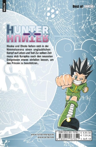 Buchcover und Innenansicht für das Buch: Hunter X Hunter