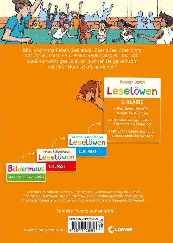 Buchcover und Innenansicht für das Buch: Leselöwen 3. Klasse - Der große Wurf