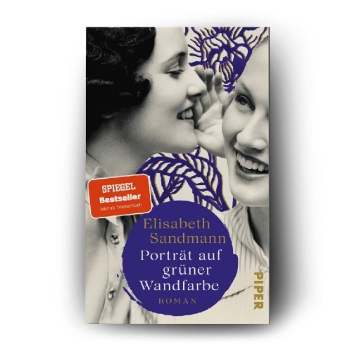 Buchcover und Innenansicht für das Buch: Porträt auf grüner Wandfarbe