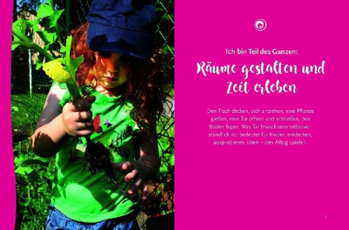 Buchcover und Innenansicht für das Buch: Freispiel-Impulse: Montessori