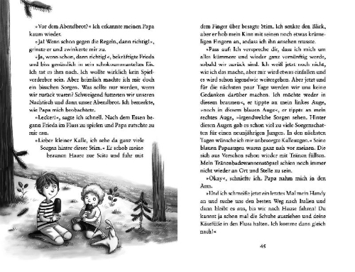 Buchcover und Innenansicht für das Buch: Päckchensommer
