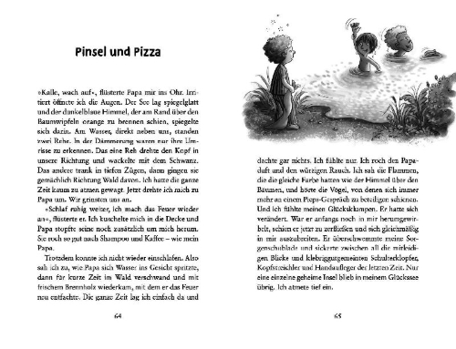 Buchcover und Innenansicht für das Buch: Päckchensommer
