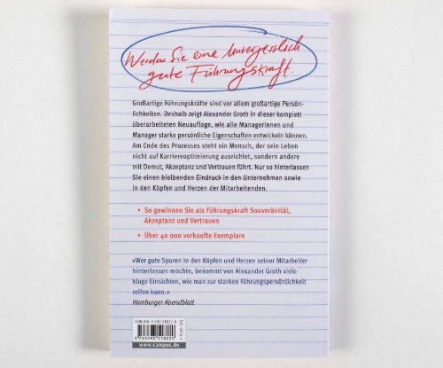 Buchcover und Innenansicht für das Buch: Der Chef, den ich nie vergessen werde