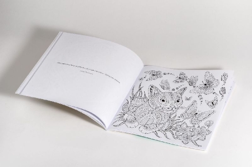 Buchcover und Innenansicht für das Buch: Katzen-Mandalas - 28 Motive zum Entspannen und Wohlfühlen