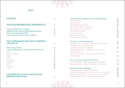 Buchcover und Innenansicht für das Buch: Restorative Yoga