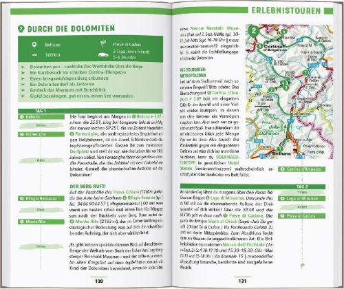 Buchcover und Innenansicht für das Buch: MARCO POLO Reiseführer Venetien & Friaul, Verona, Padua, Triest
