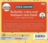 Buchcover und Innenansicht für das Buch: Bullerbü, Lotta und Karlsson vom Dach
