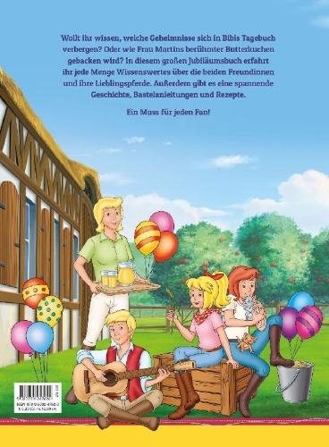 Buchcover und Innenansicht für das Buch: Bibi & Tina: Das große Jubiläumsbuch