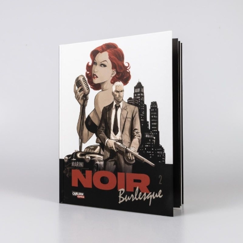 Buchcover und Innenansicht für das Buch: Noir Burlesque