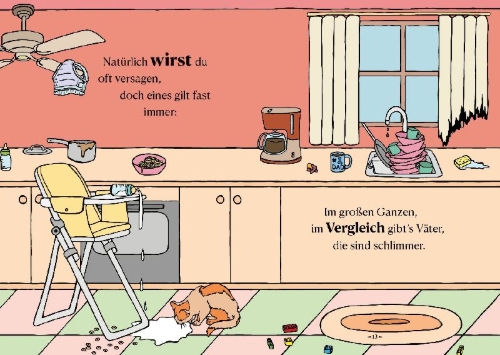 Buchcover und Innenansicht für das Buch: Es gibt viel schlimmere Väter als dich