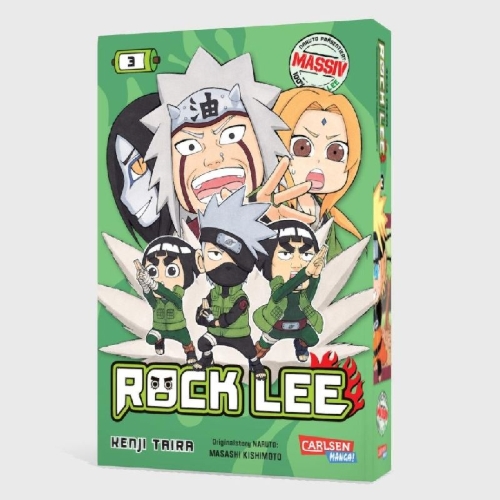 Buchcover und Innenansicht für das Buch: Rock Lee no Seishun Full Power Ninden