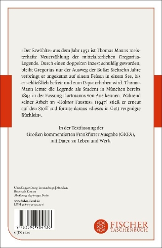 Buchcover und Innenansicht für das Buch: Der Erwählte