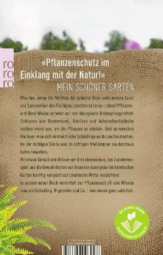 Buchcover und Innenansicht für das Buch: Der Pflanzenarzt: Ein gesunder Garten ohne Chemie