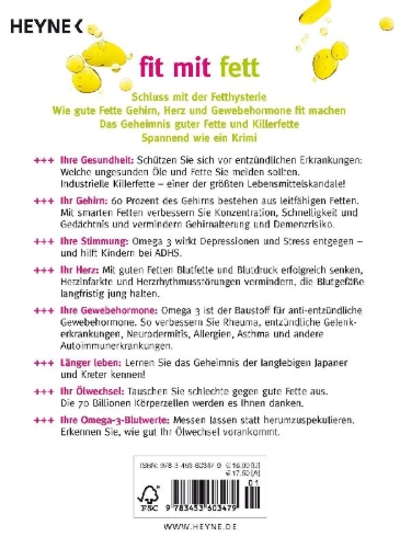 Buchcover und Innenansicht für das Buch: Fit mit Fett