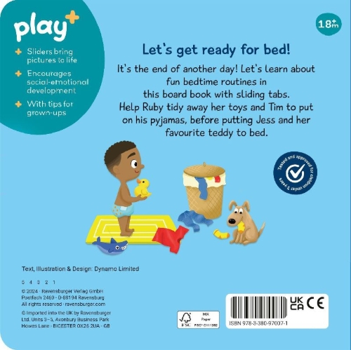 Buchcover und Innenansicht für das Buch: Play+ Me and My Day: Bedtime