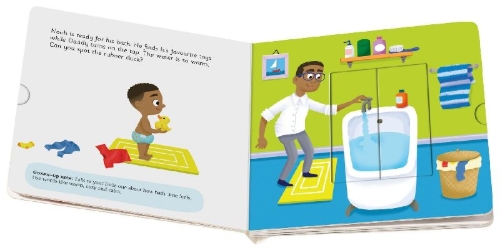 Buchcover und Innenansicht für das Buch: Play+ Me and My Day: Bedtime
