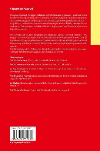 Buchcover und Innenansicht für das Buch: Arbeitsbuch Statistik