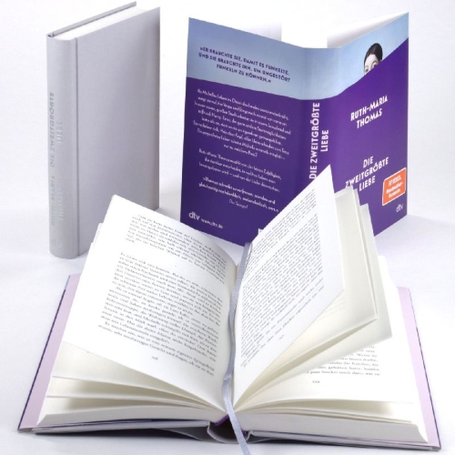 Buchcover und Innenansicht für das Buch: Die zweitgrößte Liebe