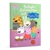 Buchcover und Innenansicht für das Buch: Peppa Wutz: Schul-Geschichten mit Peppa Pig