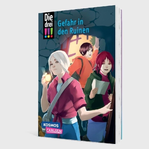 Buchcover und Innenansicht für das Buch: Die drei !!!: Gefahr in den Ruinen