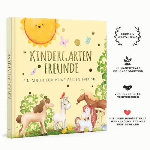 Buchcover und Innenansicht für das Buch: Kindergartenfreunde - PFERDE
