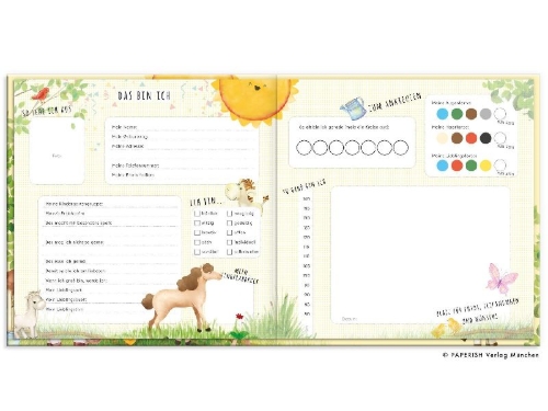 Buchcover und Innenansicht für das Buch: Kindergartenfreunde - PFERDE