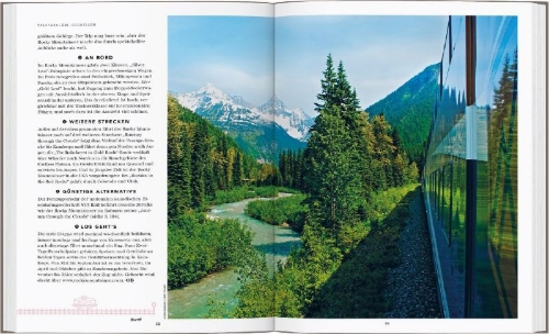 Buchcover und Innenansicht für das Buch: Amazing Train Journeys