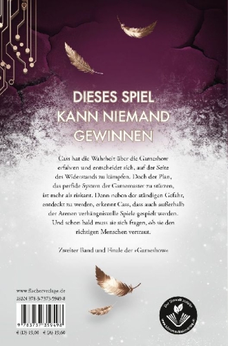 Buchcover und Innenansicht für das Buch: Gameshow - Das Versprechen von Glück