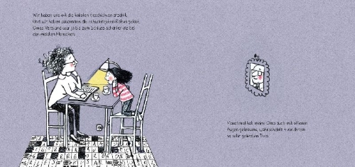 Buchcover und Innenansicht für das Buch: Omas Abschied