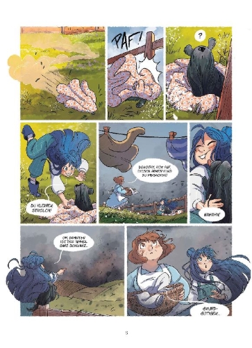 Buchcover und Innenansicht für das Buch: Le Magicien d'Oz 1 + 2