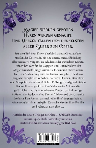 Buchcover und Innenansicht für das Buch: The Darkest Academy 1 - Bones