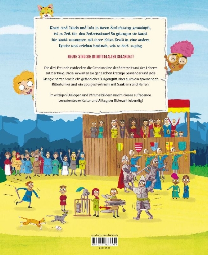 Buchcover und Innenansicht für das Buch: Time Travel Sleepover Knights and Castles