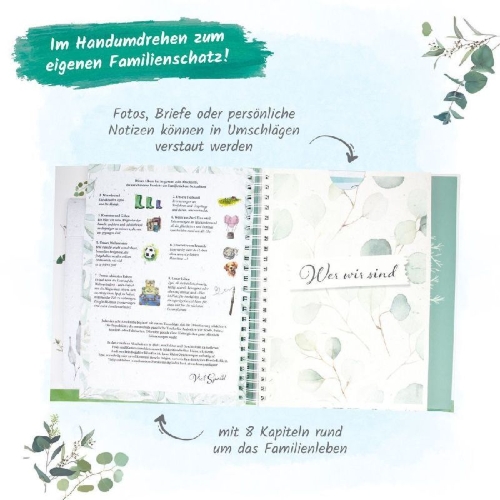 Buchcover und Innenansicht für das Buch: Trötsch Album Unsere Familie