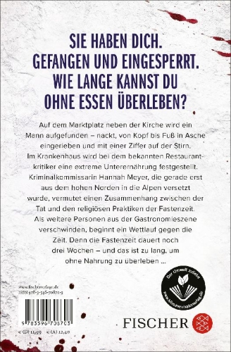 Buchcover und Innenansicht für das Buch: Fastenzeit. 40 Tage Rache