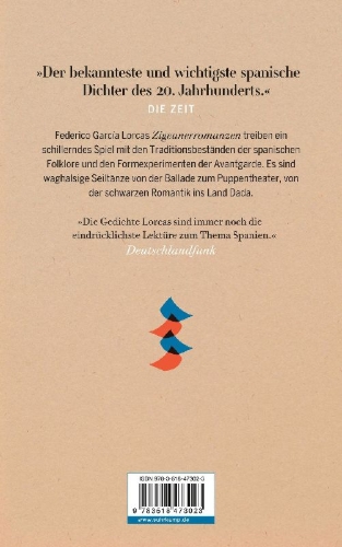 Buchcover und Innenansicht für das Buch: Zigeunerromanzen / Primer romancero gitano