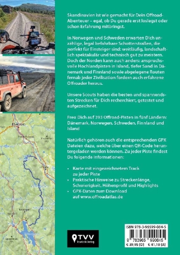 Buchcover und Innenansicht für das Buch: Offroad Atlas Skandinavien