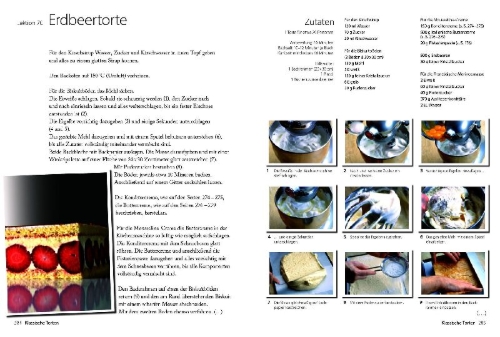 Buchcover und Innenansicht für das Buch: Die hohe Schule der Patisserie