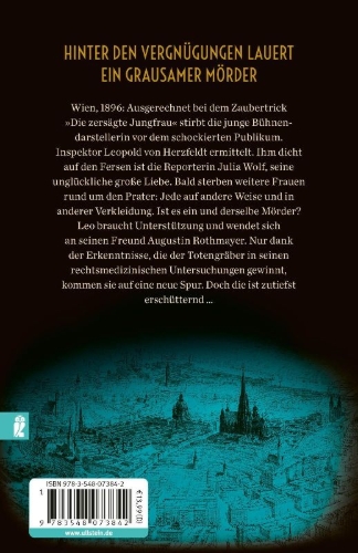 Buchcover und Innenansicht für das Buch: Der Totengräber und die Pratermorde