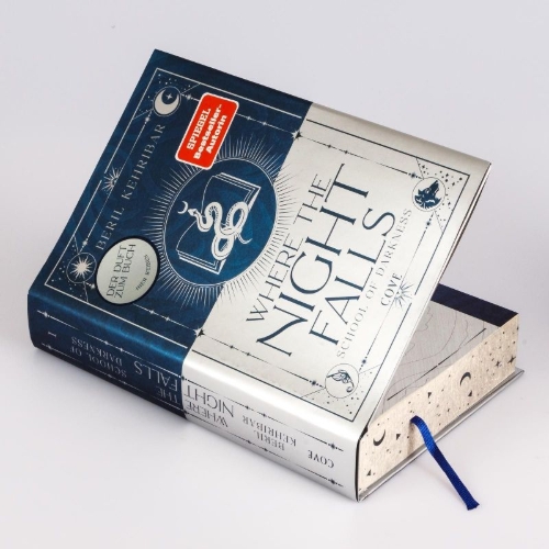 Buchcover und Innenansicht für das Buch: Where the Night Falls (School of Darkness 1)